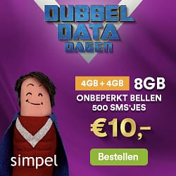 aanbiedingen goedkope sim only abonnementen dubbele data dagen simpel sim only